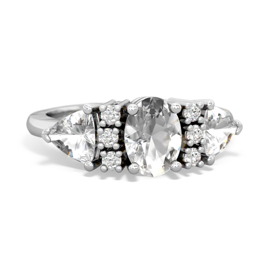 white topaz timeless ring