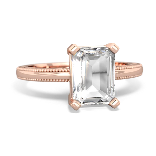 white topaz timeless ring