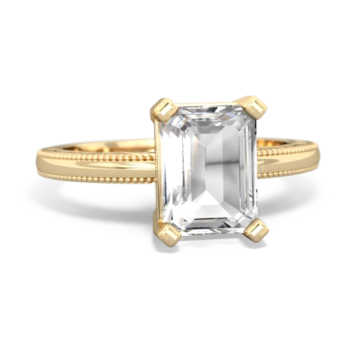 white topaz timeless ring