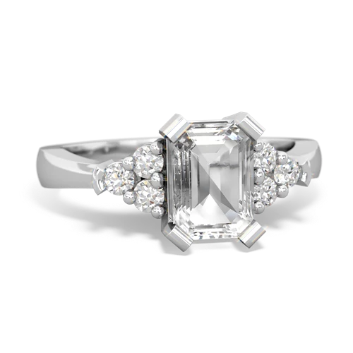 white topaz timeless ring