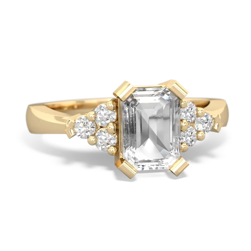 white topaz timeless ring