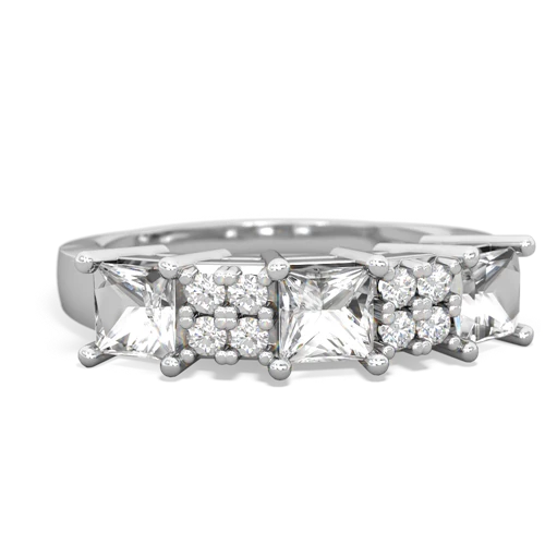 white topaz timeless ring