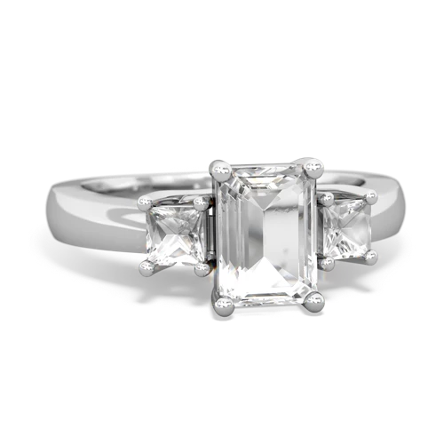 white topaz timeless ring