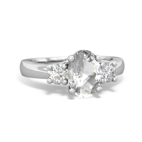 white topaz timeless ring