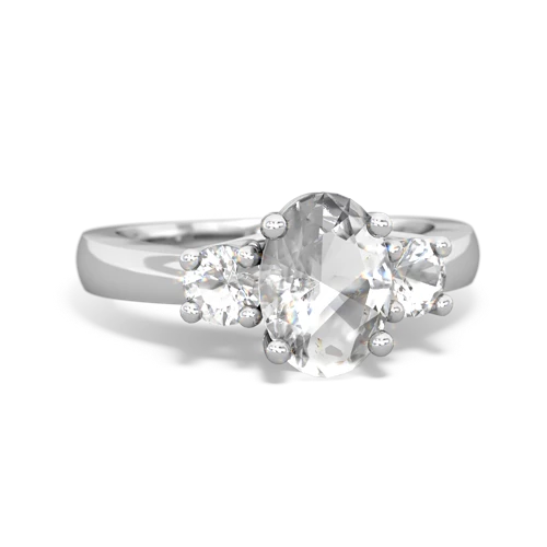 white topaz timeless ring