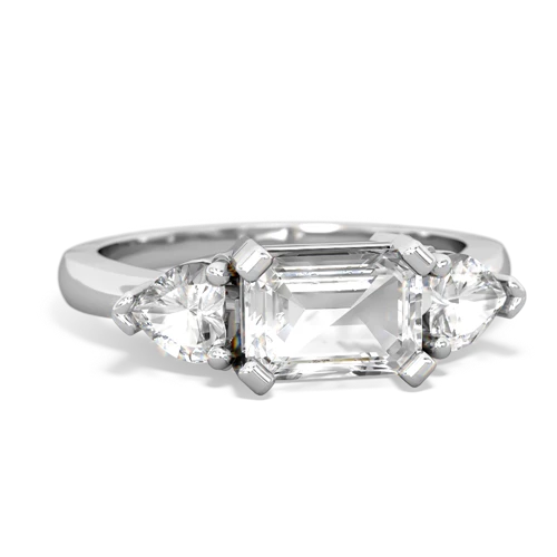 white topaz timeless ring