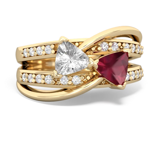 white topaz-ruby couture ring