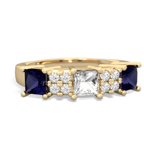 white topaz-sapphire timeless ring