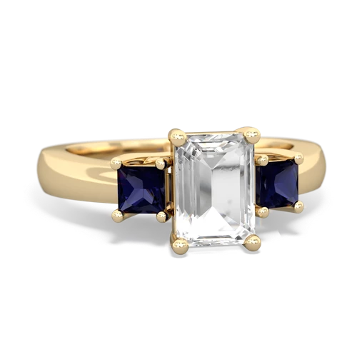 white topaz-sapphire timeless ring