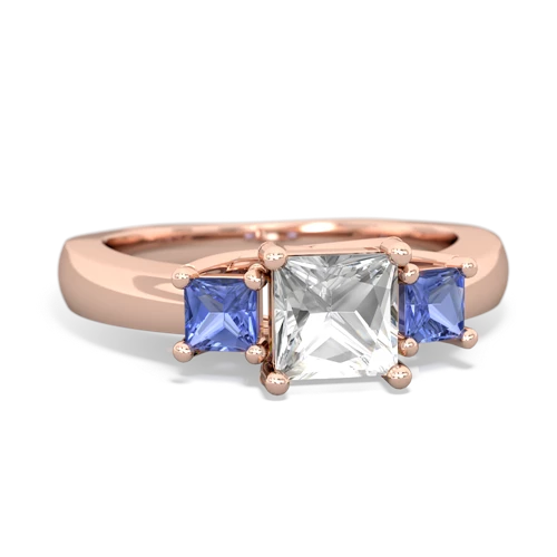 white topaz-tanzanite timeless ring