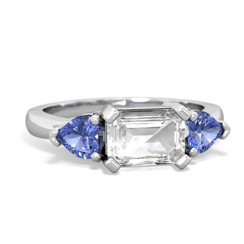 white topaz-tanzanite timeless ring