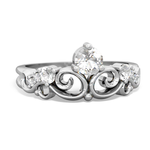 lab sapphire-sapphire crown keepsake ring