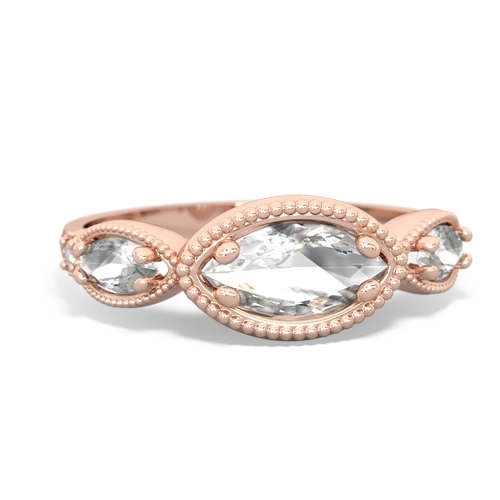 smoky quartz-alexandrite milgrain marquise ring