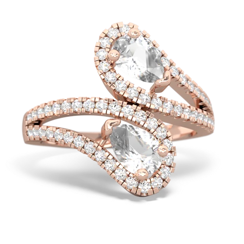 White Topaz Genuine White Topaz with Genuine White Topaz Diamond Dazzler ring Ring