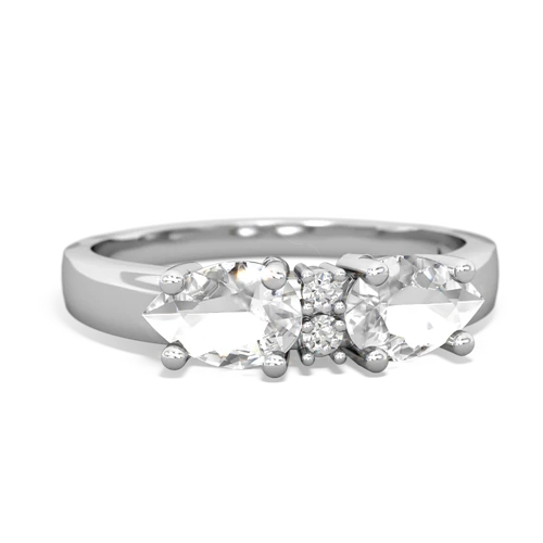 white topaz-white topaz timeless ring