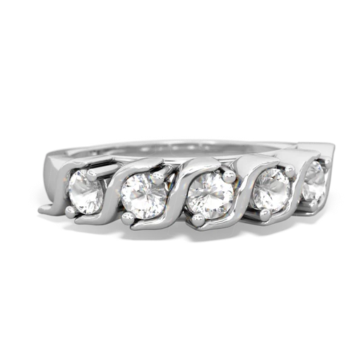 white topaz-white topaz timeless ring