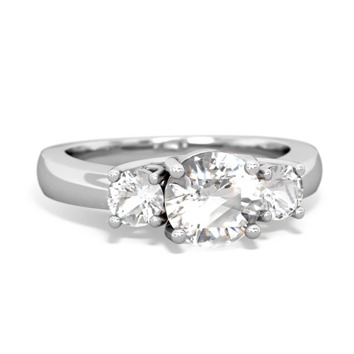 white topaz-white topaz timeless ring