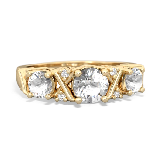 white topaz-white topaz timeless ring