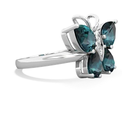 Alexandrite Butterfly 14K White Gold ring R2215