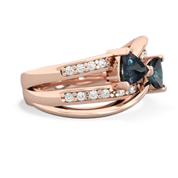 Alexandrite Bowtie 14K Rose Gold ring R2360