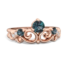 Amethyst Crown Keepsake 14K Rose Gold ring R5740