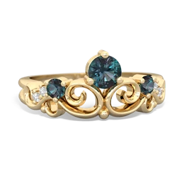 Onyx Crown Keepsake 14K Yellow Gold ring R5740