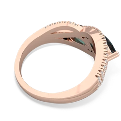 Alexandrite Diamond Rivers 14K Rose Gold ring R3070