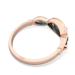 Ruby Milgrain Marquise 14K Rose Gold ring R5700