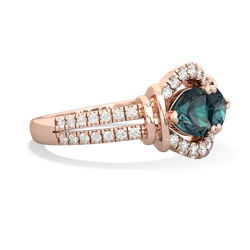 Alexandrite Art-Deco Keepsake 14K Rose Gold ring R5630