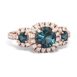 Opal Regal Halo 14K Rose Gold ring R5350