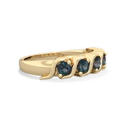 Alexandrite Anniversary Band 14K Yellow Gold ring R2089