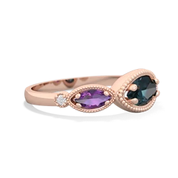 Alexandrite Milgrain Marquise 14K Rose Gold ring R5700