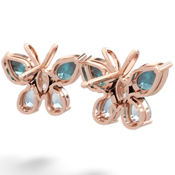 Alexandrite Butterfly 14K Rose Gold earrings E2215