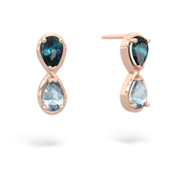 Alexandrite Infinity 14K Rose Gold earrings E5050