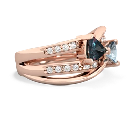 Alexandrite Bowtie 14K Rose Gold ring R2360