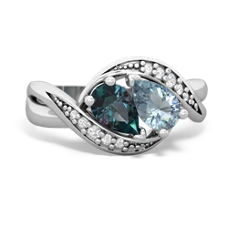 Alexandrite Summer Winds 14K White Gold ring R5342