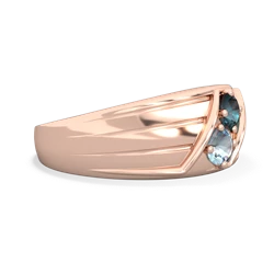 Alexandrite Men's Streamline 14K Rose Gold ring R0460