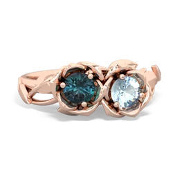 Alexandrite Rose Garden 14K Rose Gold ring R5510