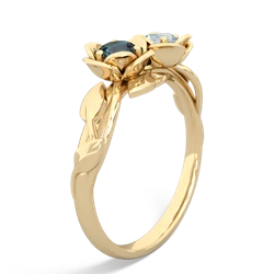 Alexandrite Rose Garden 14K Yellow Gold ring R5510