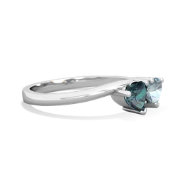 Alexandrite Sweethearts 14K White Gold ring R5260