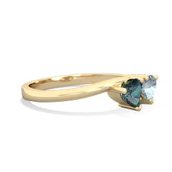 Alexandrite Sweethearts 14K Yellow Gold ring R5260