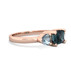 Alexandrite Three Stone 14K Rose Gold ring R5235