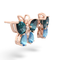 Alexandrite Butterfly 14K Rose Gold earrings E2215