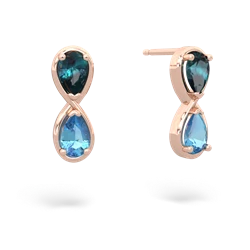 Alexandrite Infinity 14K Rose Gold earrings E5050