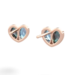 Alexandrite 'Our Heart' 14K Rose Gold earrings E5072