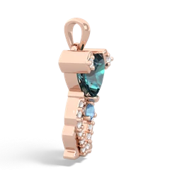 Alexandrite Puppy Love 14K Rose Gold pendant P5800