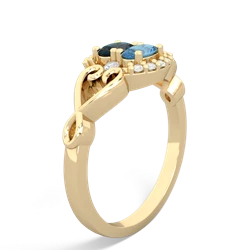 Alexandrite Love Nest 14K Yellow Gold ring R5860