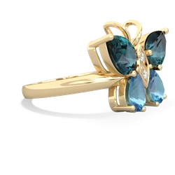 Alexandrite Butterfly 14K Yellow Gold ring R2215