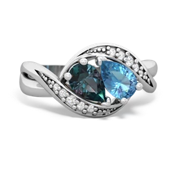 Alexandrite Summer Winds 14K White Gold ring R5342