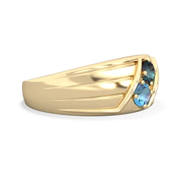 Alexandrite Men's Streamline 14K Yellow Gold ring R0460